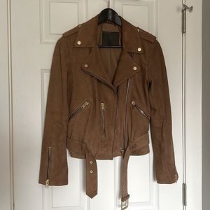 ALLSAINTS - balfern suede biker jacket